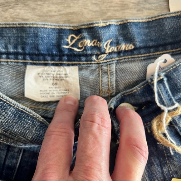 Zena VTG Y2K 90s Western Boho Denim Cowboy Shorts - Picture 6 of 7